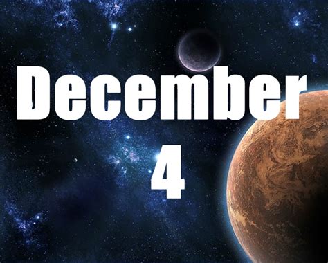 Four December。 